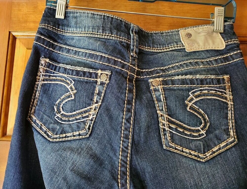 Silver Jeans Size 27 Suki Low Rise Stretch Denim Jeans Womens